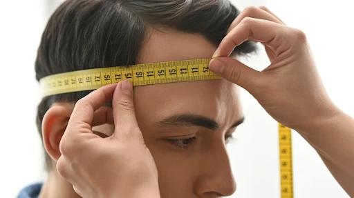 An example of where you should place the tape