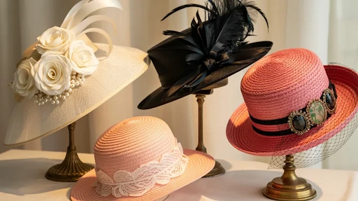 A range of Kentucky Derby hats