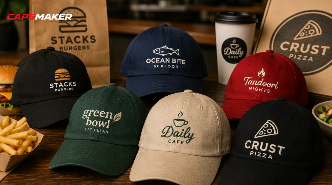 How Restaurants and Food Brands Use Custom Caps to Build Identity